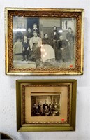 Vintage Family Portraits with Gold Ornate