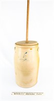 6-Gallon Crock Butter Churn with Stomper