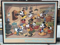 Mickey Mouse Who’s Minding the Store Framed