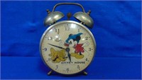 Disney Mickey Mouse & Pluto Vintage Alarm Clock