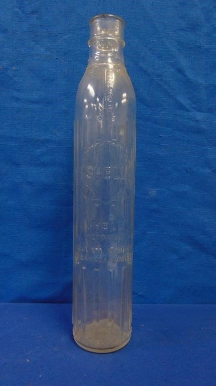 Shell Motor Oil Antique Glass Quart Oil Bottle