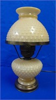 Vintage Hobnail Milk Glass Parlor Lamp