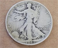 1942 D WALKING LIBERTY HALF DOLLAR