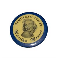 1956 GENTLEMEN PREFER MARILYN MONROE BUTTON PIN