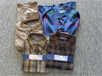 (4) Pendleton Size XXL Button Down Shirts (two