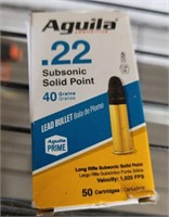 AGUILA 22 LR SUBSONIC 50 RDS