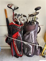 Golf Clubs & Umbrella 
47×26