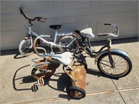 Three Restoration Unique VTG Bikes/ Tricycle