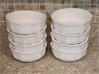 8 Pfaltzgraff Heritage White Soup Bowls