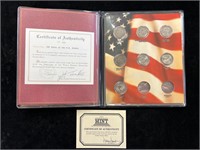 United States 100 Years of Nickels with COA