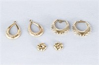 Set of 14ct Gold Earrings 3.5gm