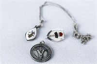 Vet Med Pendant, FTA Pin, and Necklace
