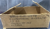 WWII 1962 Broken Carton Box
