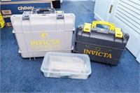 (2) Invicta Watch Diver Storage Boxes (1) Extra Bx