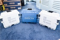 (3) Invicta Watch Diver Storage Boxes