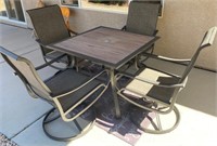 11 - PATIO TABLE W/ 4 CHAIRS