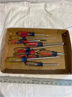 Flat of craftsman screwdrivers