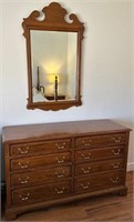 11 - ETHAN ALLEN DRESSER & MIRROR