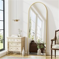 Arched Floor 65"x22" Full Length Mirror