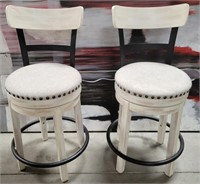 11 - PAIR OF MATCHING BAR STOOLS