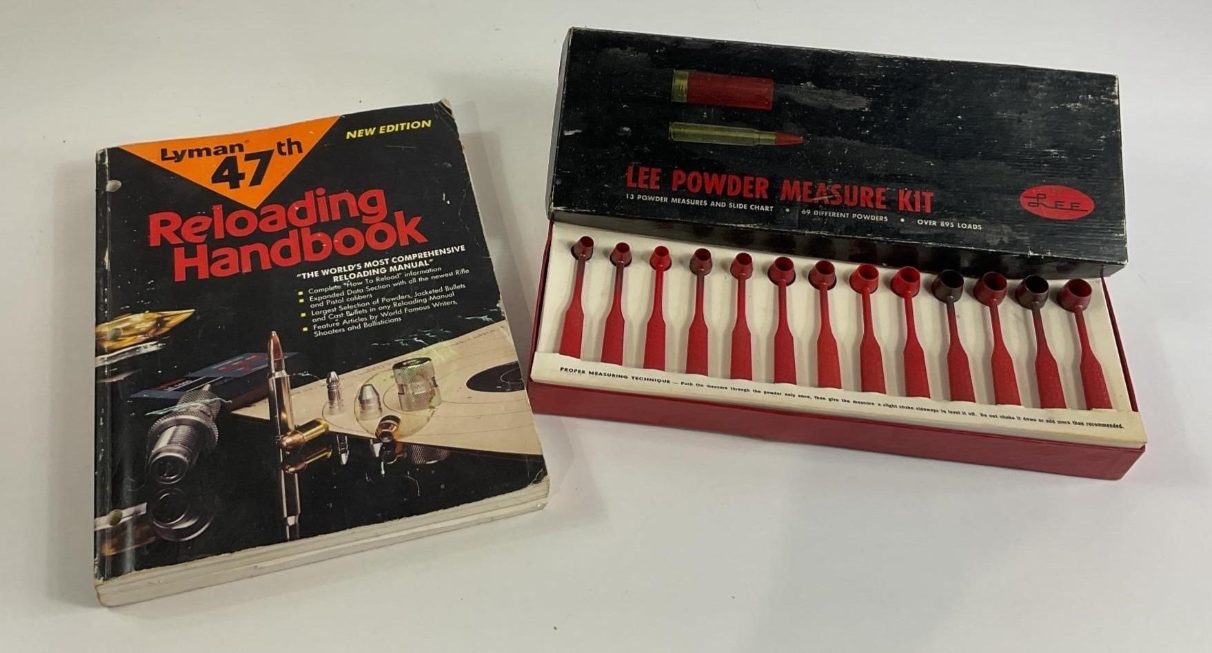 Reloading Handbook & Lee Powder Measure Kit
