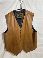 Scully XL leather vest