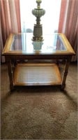 Glass top End Table