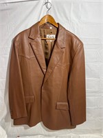 Scully leather sportcoat size 46