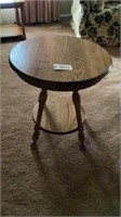 Round Wooden Parlor Table