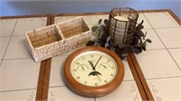 Clock, Candle and Basket