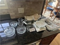 Crystal Plates & Dishes, Baking Dish & Silverware