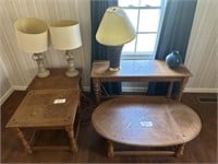 Sofa Table, 2 End Tables, Coffee Table, 2 Lamps