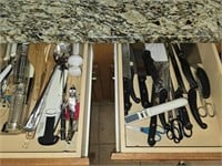 Kitchen utensils and knives