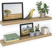 NEW $70 (36") Wood Wall Shelf Set of 2