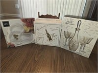 Champagne set, Wine set and serving tray