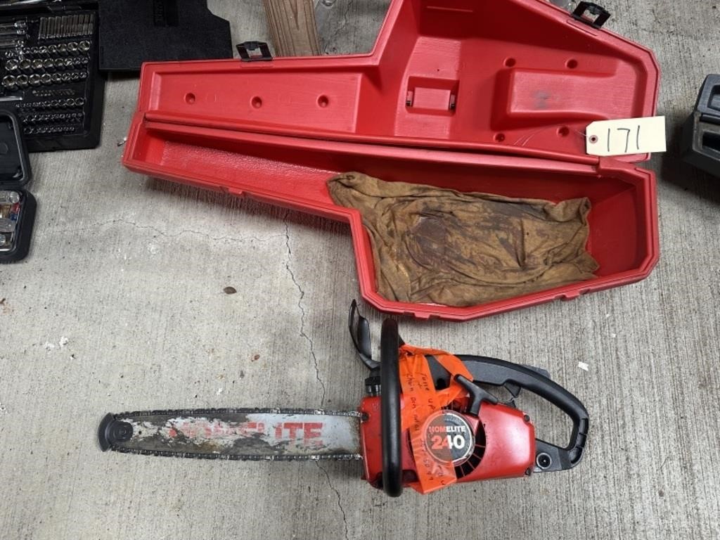 Homelite 240 Chainsaw & Case