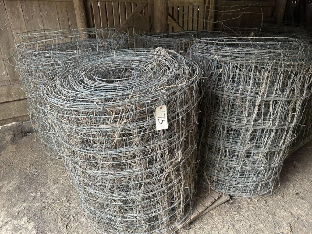 Assorted Partial Rolls of Woven Wire