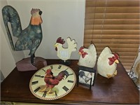 Rooster and chicken decor lot