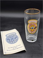Collector glass, Newcastle brown ale.