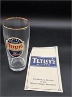 Collector beer glass Tetley's