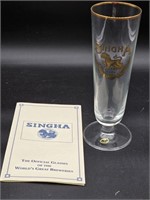 Collect beer glass Singha