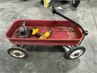 WAGON, DEWALT DRILL, SANDER