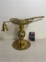 6" Brass Candle Holder & Snuffer