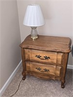 Nightstand and lamp