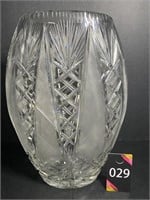 10" Cut Crystal Vase