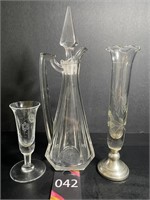 Cruet & Various Glassware