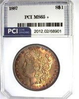 1887 Morgan PCI MS65+ Exquisite Color