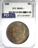 1890 Morgan MS65+ LISTS $2200