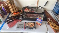 BBQ Tool Lot Grill Tools and Meat Shredders