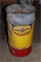 Pennzoil Oil Grease Barrel